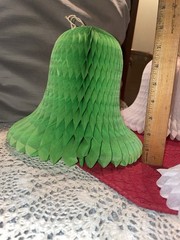 Vintage Lot of 4 Honeycomb Bells Tissue Paper Wedding Shower 12” & 7” 1980s