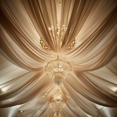 5ft x 32ft NATURAL Premium Chiffon Sheer Backdrop CURTAIN PANEL Drape Party