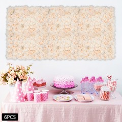 40x60cm Artificial Fake Flower Wall Panel Banquet Wedding &Party Decor 6pc