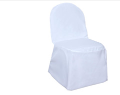 White Spandex Folding Chair Cover Wedding Party 100 pcs