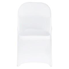 VEVOR 150PCS White Stretch Spandex Folding Chair Covers for Wedding Party Dining