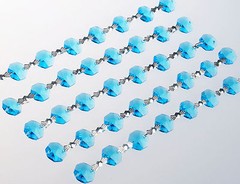 1 Yard Crystal 14mm Octagon Beads Diamond Garland Glass Wedding Chandelier Parts