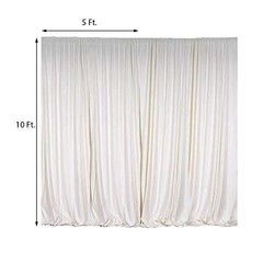 10 ft x 10 Cream Ivory Polyester Photography Backdrop 10 x 10 ft,