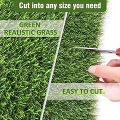 Kesfey 12 x 36 Inch Easter Artificial Grass Table Runners Washable Green Synt…