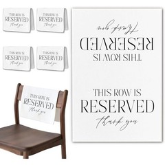 Reserved Seating Cloth Weddings Memorials Family Events Durable Washable Marker