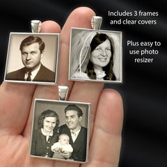 3 PCS Wedding Bouquet Photo Bridal Charms DIY Memorial Picture Brooch Pin Kit