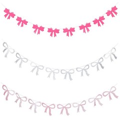 Mother’s Day Butterfly Flag Birthday Bow Decorations Garland for Bridal Table