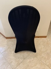 Ruched Fashion Spandex Banquet Wedding Party Chair Cover Black New In Package