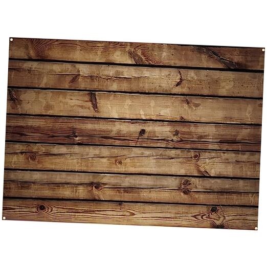 Wood Backdrop Wooden Wall Background Rustic Backdrop Durable 10 x 8ft Brown