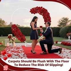 Proposal Decorations Kit Will You Marry Me LED Neon Light Metal Heart Stand Carp