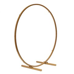 24-Inch Round Metal FLORAL HOOP STANDING WREATH RING Centerpiece Party Supplies
