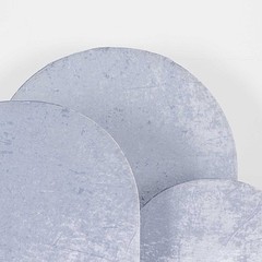 3 DUSTY BLUE Crushed Velvet Round Top Wedding Arch Backdrop STAND COVERS Set