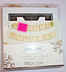 Jusr Married Wedding Bunting Banner by David Tutera New in Box