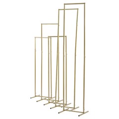 Gold Steel 5-Piece Multi-Height Floral Backdrop Stand Set 125–205 cm