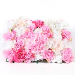 40 x 60 cm 20Pieces Flower Wall Champagne White & Pink Rose Panel Floral Decor