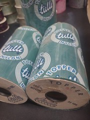 25 Yards Vintage Topper Tulle Net Ribbon, Teal Blue Green Wedding Netting 6″