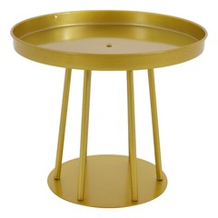 10Pcs Circular Flower Stands 25cm Tall Gold Flower Stand for Wedding Decor