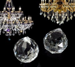 5pcs 15MM Crystal Lamp Ball Prisms Chandelier Wedding Decor Suncatcher Pendants