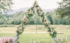 Artificial Wedding Arch Flowers Kit(Pack of 3),2Pcs Artificial Flower Arch