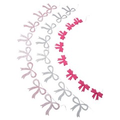 1 Set Durable Mother Day Hanging Bow Garland for Bridal Shower Office Home Decor