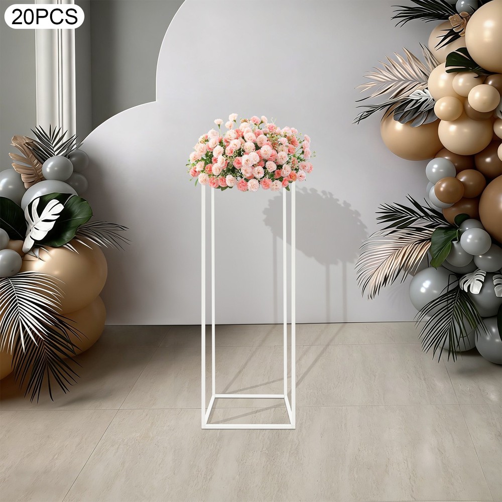 20PCS Geometric Flower Stand For Wedding,Metal Flower Stand,Wedding Flower Stand