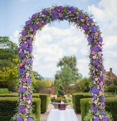7.9 ft Metal Green Stand Arch Wedding Party Prom Garden Floral Decoration US