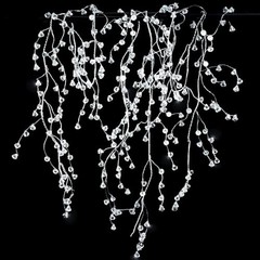 Crystal Garland Strands Clear Ice Wire Crystal Garland for Winter Wonderland