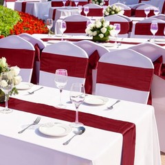 4 Pack Satin Table Runner 12 x 108 Inch Long Bright Silk and Smooth Fabric