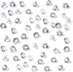 Clear Glass Diamonds 500PCS Crystal Gems Pirate Treasure 10Mm Fake Diamond