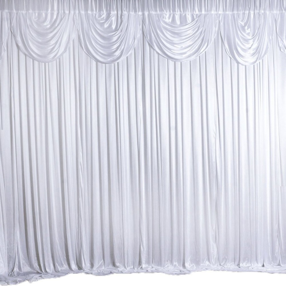 WHITE Decorative BACKDROP 20 10 ft Stage Party Wedding Tradeshow Booth SALE