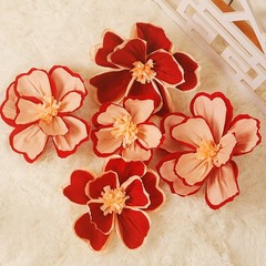 Chinese New Year Decor Wrinkle Flower Wedding Room Background Wall Decoraiton