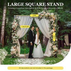 10x10ft Heavy Duty Pipe and Drape Kit Photography Backdrop Stand Telescopic Pipe