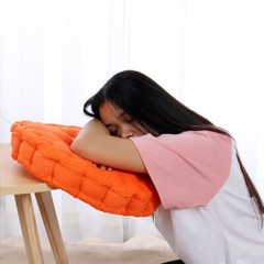 Family Office Corduroy Round Shaped Sofa Floor Chair Seat Cushion Pad 40cm Dia