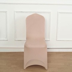 10 Nude Spandex Fitted Banquet Chair Covers Wedding Party Reception Decorations