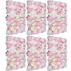 New 6* Artificial Flower Wall Hydrangea Panel Bouquet Wedding Party Home Decor