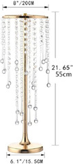 Elegant Gold Crystal Beaded Flower Vases for Weddings & Events Decor