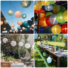 3 Pcs Fruit Green Round Paper Lanterns 14 Inch Paper Lantern Party Decorations