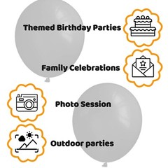 110pcs Black Balloon 12 inch, Black Latex Balloons for Birthday Party Baby Sh…
