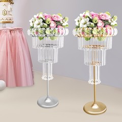 4 Tier Acrylic Flower Stand 32.28inch Tall Wedding Centerpieces Flower Stand