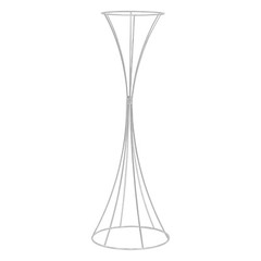 3Pcs Modern Silver Metal Flower Stand for Wedding Table Centerpieces Decor