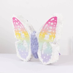 23″ x 19″ Assorted Paper Butterfly Pinata with Pastel Colored Wings