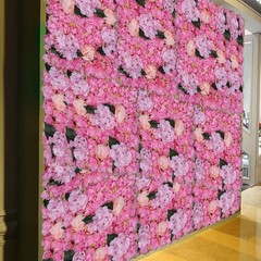 Artificial Flower Wall Panels Artificial Flowers Panels for Decoration 6PCS