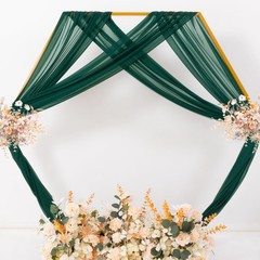 MLMC Emerald Green Wedding Arch 29″W x 240″L (Pack of 4),