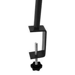 3.28ft Tall Over the Table Rod Stand Adjustable Black Metal Table Clamp Stand