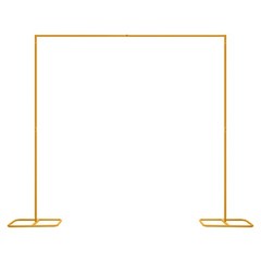 Metal Wedding Arch Frame Gold Iron Garden Party Stand Backdrop Flower Display