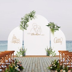 Wedding Arch Backdrop Stand Set Carbon Steel Wedding Stand Background Decoration
