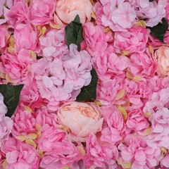 Artificial Flower Wall Panels Artificial Flowers Panels for Decoration 6PCS
