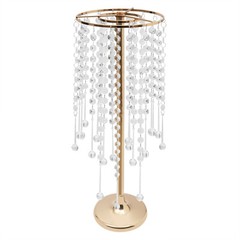 10 Pieces Small Crystal Table Centerpieces Gold Flower Stand Wedding Party Decor