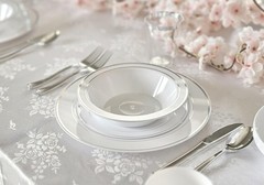 OCCASIONS 120 Plates Pack, Heavyweight Disposable Wedding Party Plastic Plate…