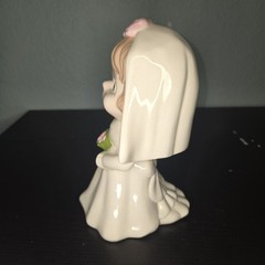 Vtg Atlantic Mold 9” Wedding Bride and Groom Ceramic Pair Lot (2) Holy Matrimony